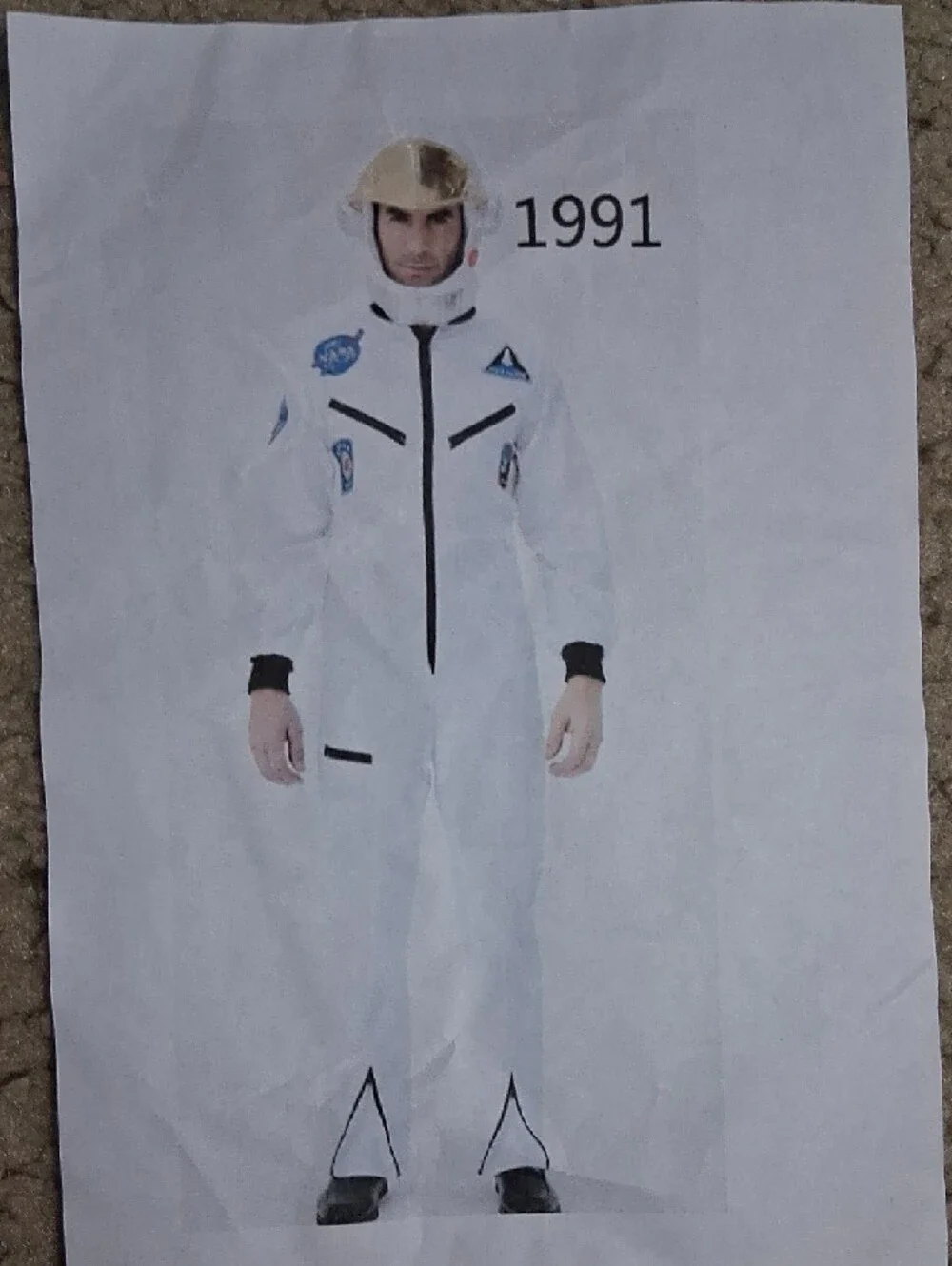 White Space Shuttle Flight Suit with NASA Patch